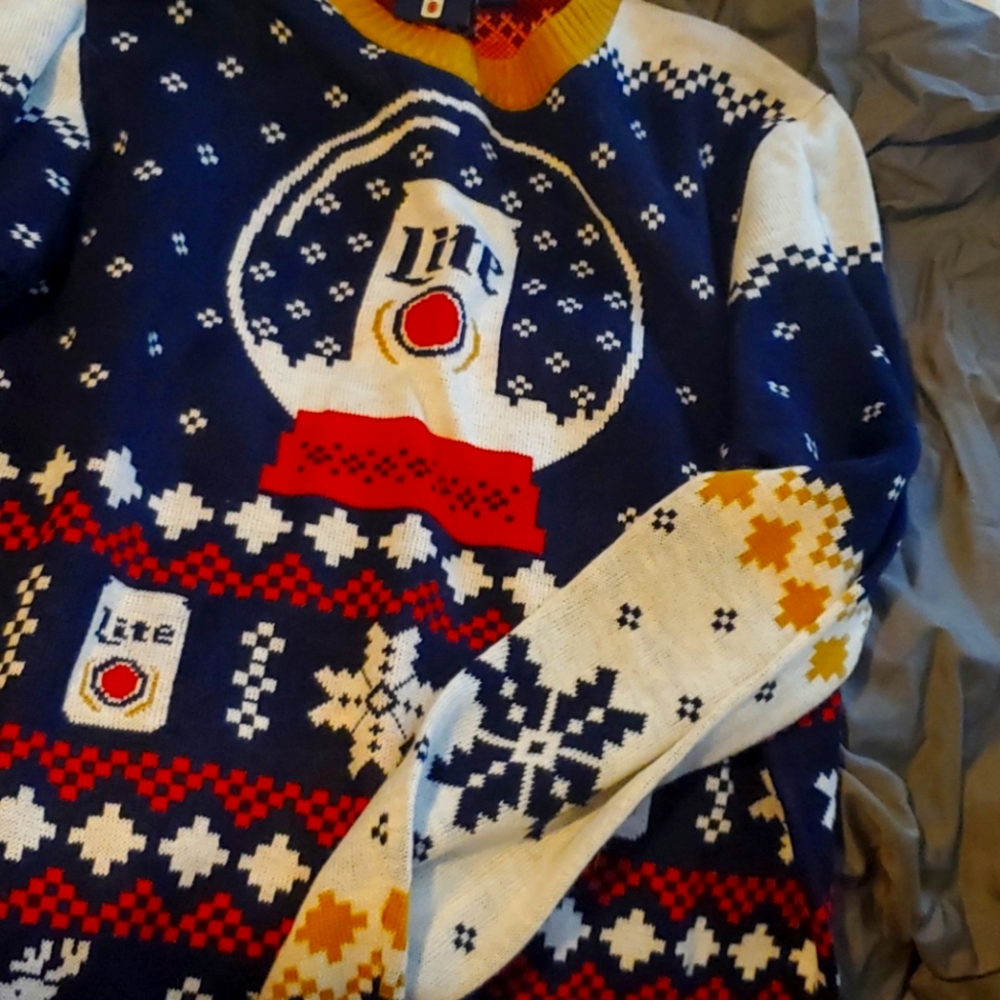 Miller Lite Christmas Sweater